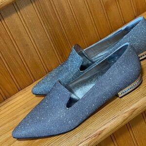 Adrianna Papell “Taylor” Crystal Heel Slip- On Loafer